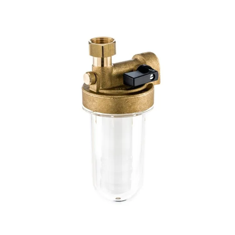 Sirio 2 anti-kalk filter compact 1/2" met afsluitventiel