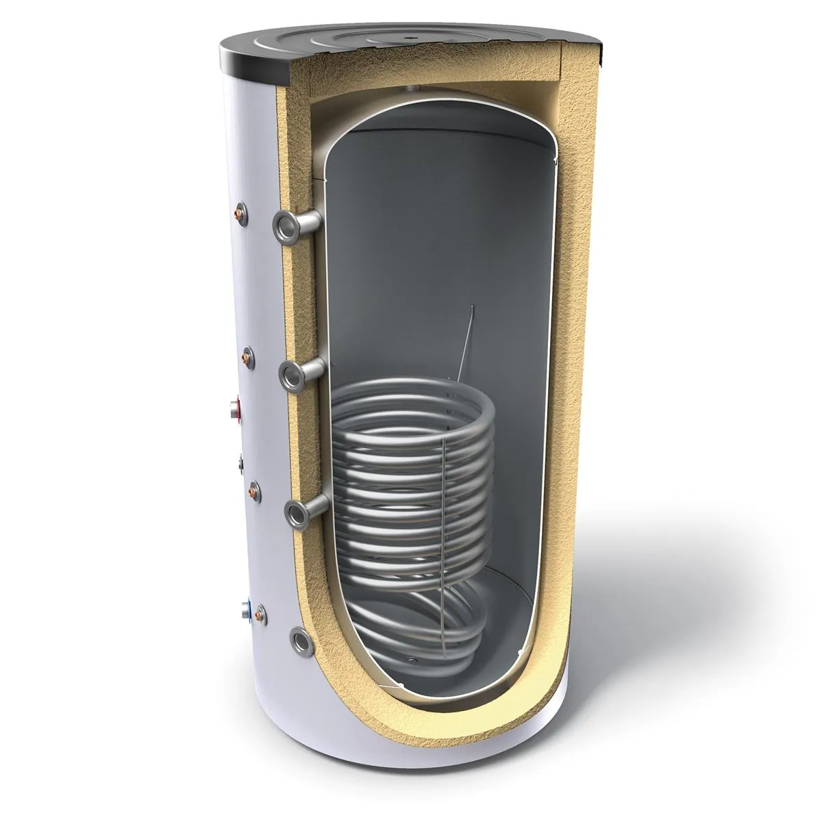 Tesy buffervat 300 liter met 1 warmtewisselaar