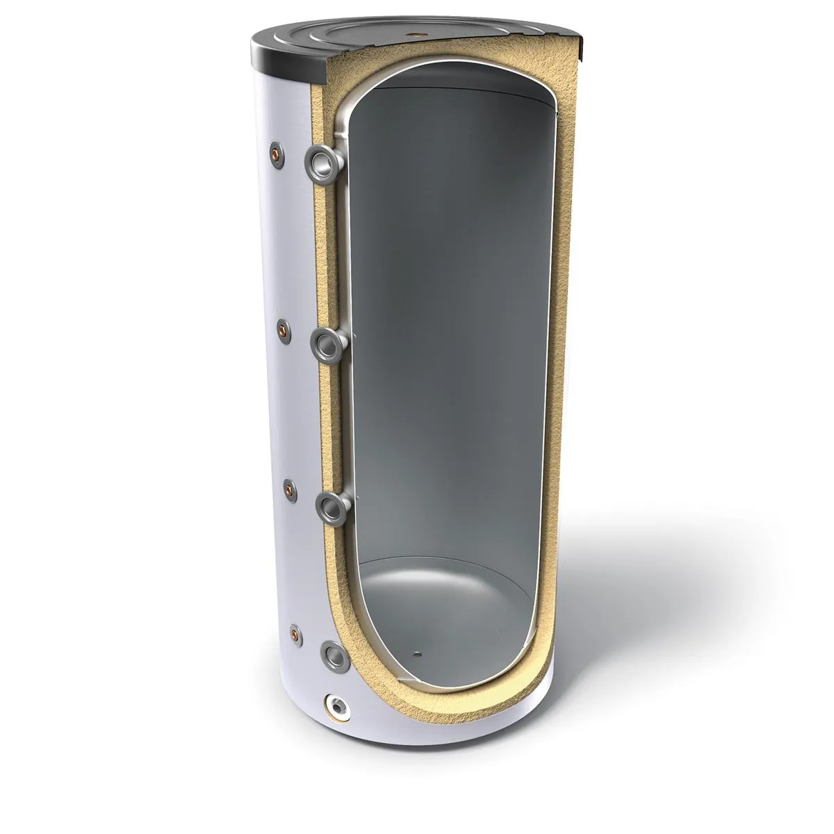 Buffertank 500 liter voor verwarmingssystemen